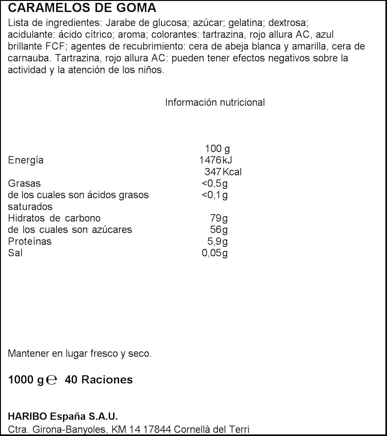 Haribo Jelly Cocodrilos Bolsa 1kg - imagen 4