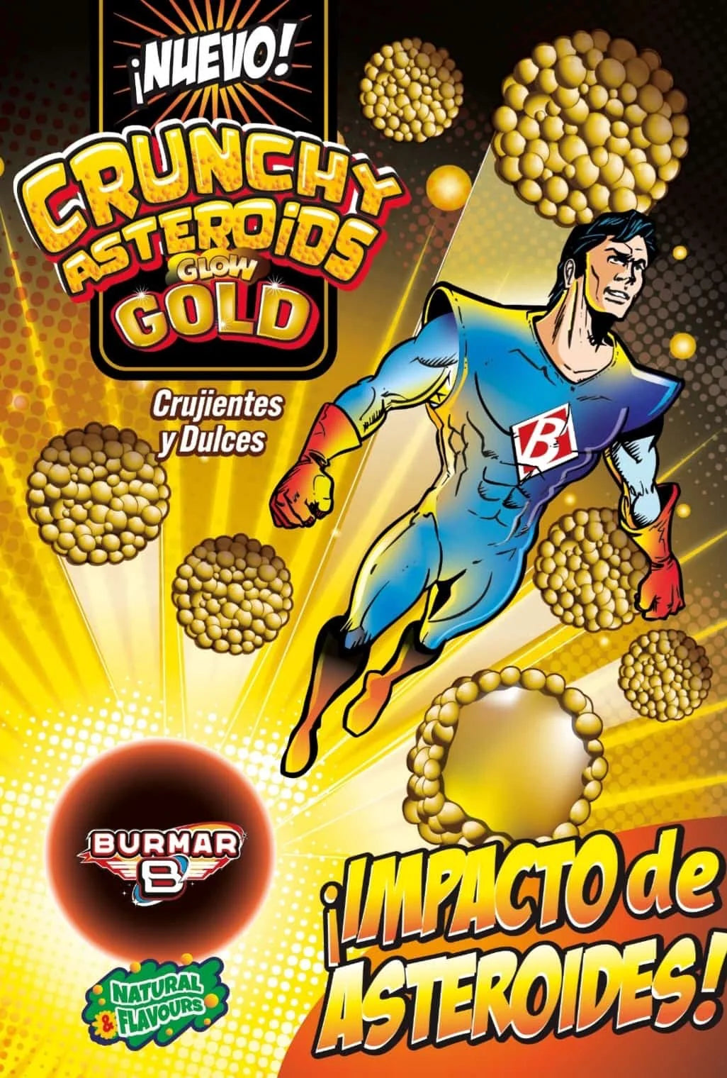 BURMAR CRUNCHY ASTEROIDES GLOW GOLD 1KG - imagen 2
