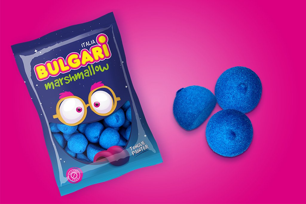 BULGARI BOLAS AZUL PINTALENGUAS 110 U. APROX.  SIN GLUTEN