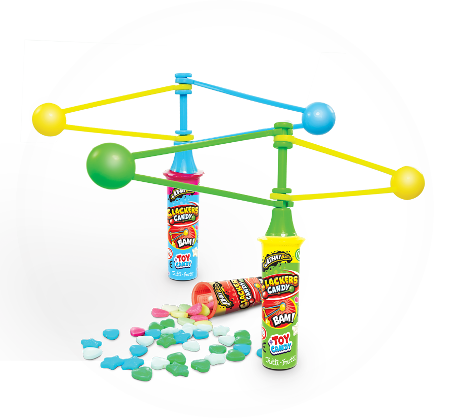 Caramelos Clackers Candy de Johny Bee 12u - imagen 2