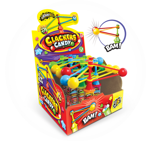 Caramelos Clackers Candy de Johny Bee 12u