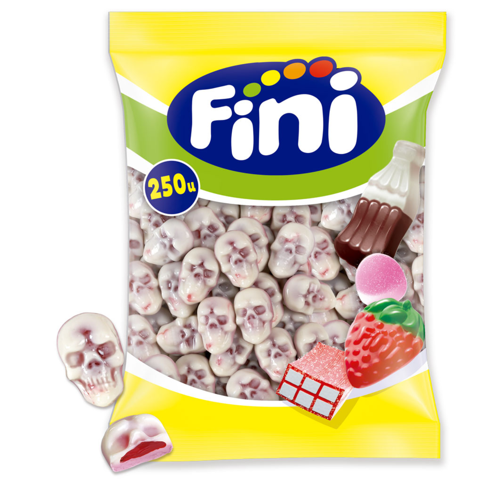 Fini Calaveras Rellenas Bolsa 250u