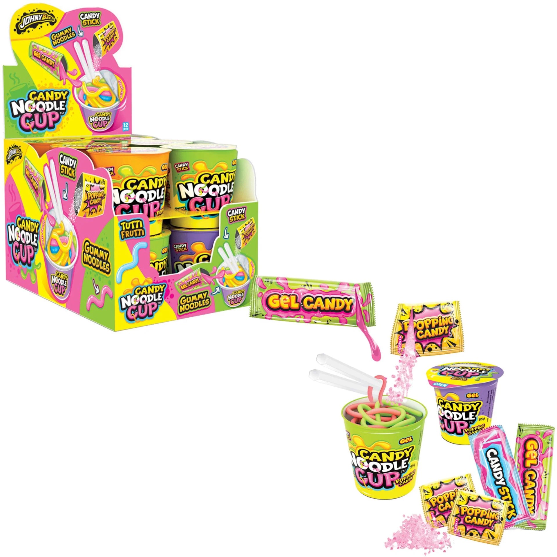 NOODLE CUP CANDY 55GR X 12U.