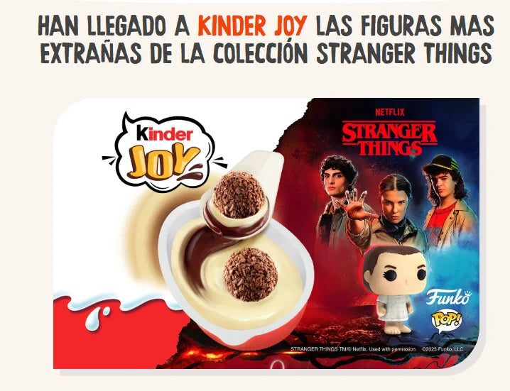 KINDER JOY  36 U.FUNKO STRANGER THINGS 2025 - imagen 3