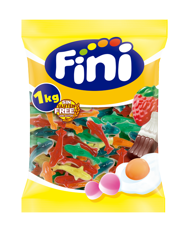 Fini Tiburones Surtidos 1kg Sin Gluten