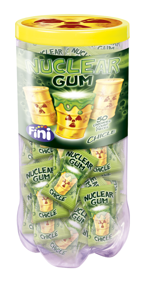 Fini Chicle Nuclear Gum Tarro  Sin Gluten 50u