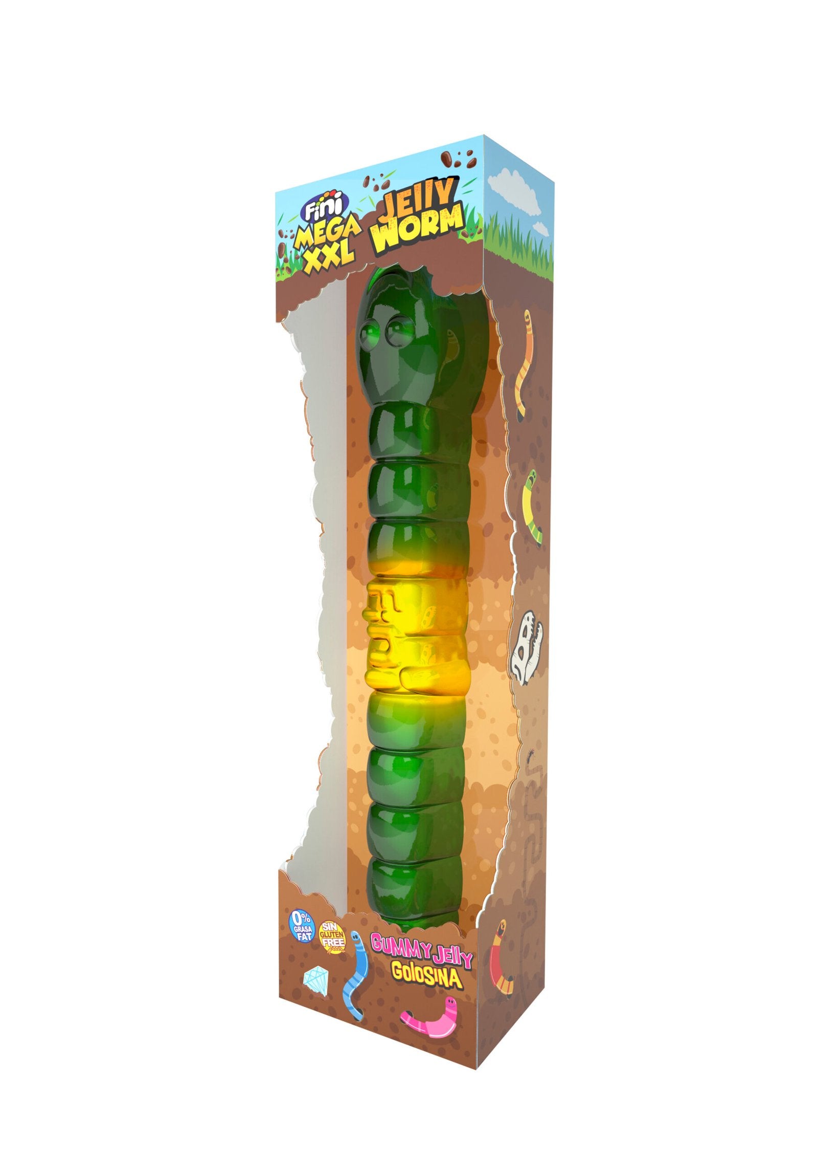 Fini Gusano Mega XXL 0% Grasa Sin Gluten