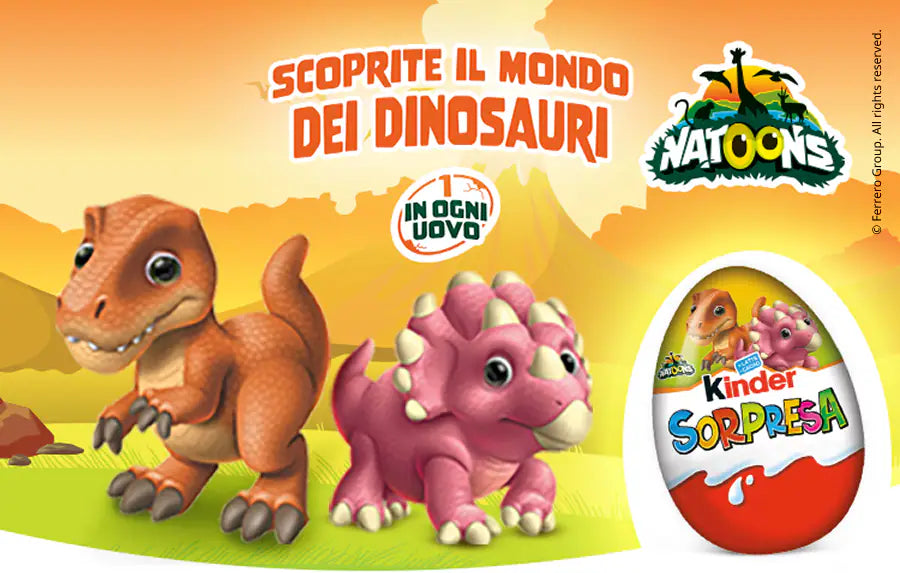KINDER SORPRESA 36U. NATOONS DINOS  2026  SIN GLUTEN!!!! - imagen 2