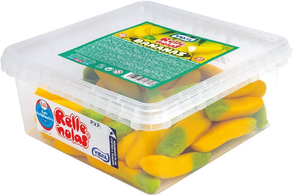 Vidal Bananas Gigantes Rellenolas Tarro 45u