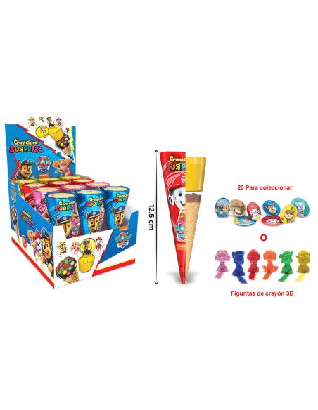 PAW PATROL CONO CHOCO + SOPRESA 12U. - imagen 2