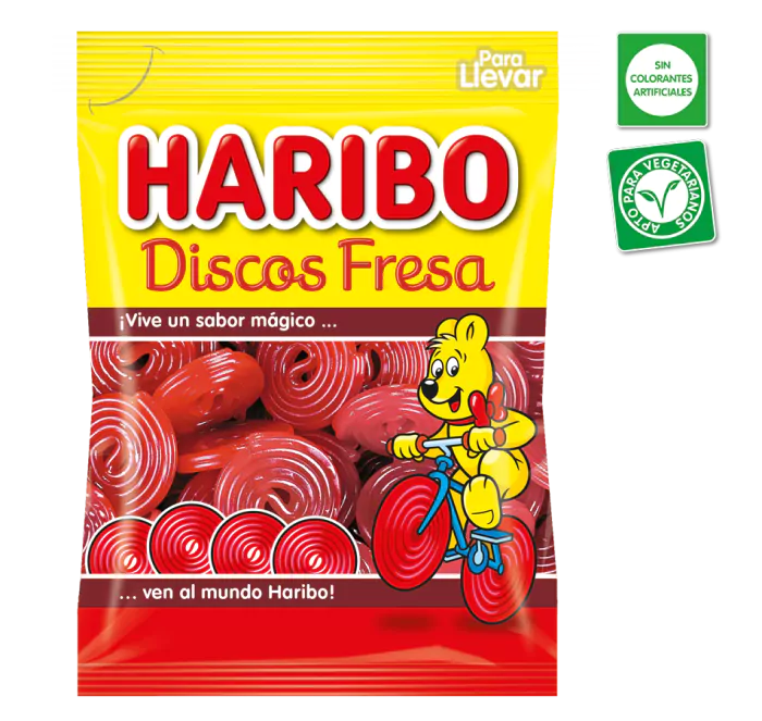 Haribo Imp. Discos de Fresa 80g