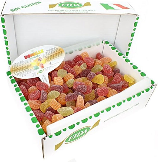 FRUTA ITALIANA C/3KG. 100% VEGANO/SIN GLUTEN/SIN COLORANTES ART.