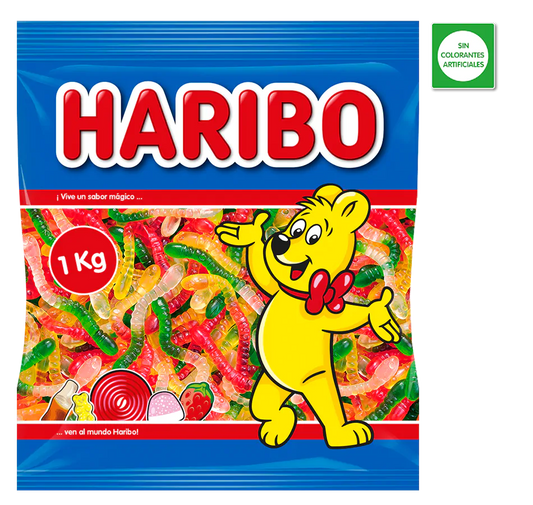 Haribo Gusanos Brillo Bolsa 1kg