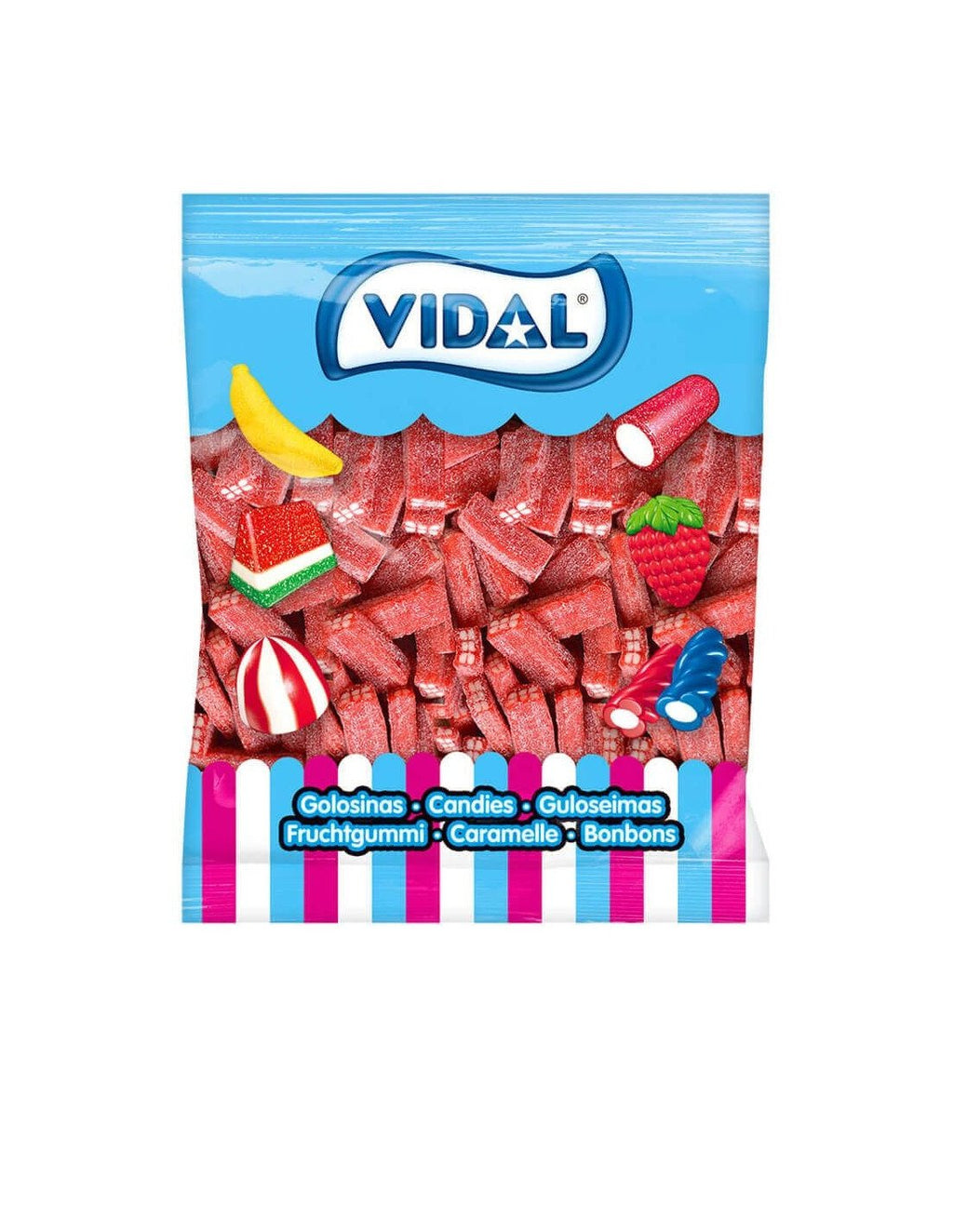 Vidal Ladrillos Rellenos Pica Fresa 1kg