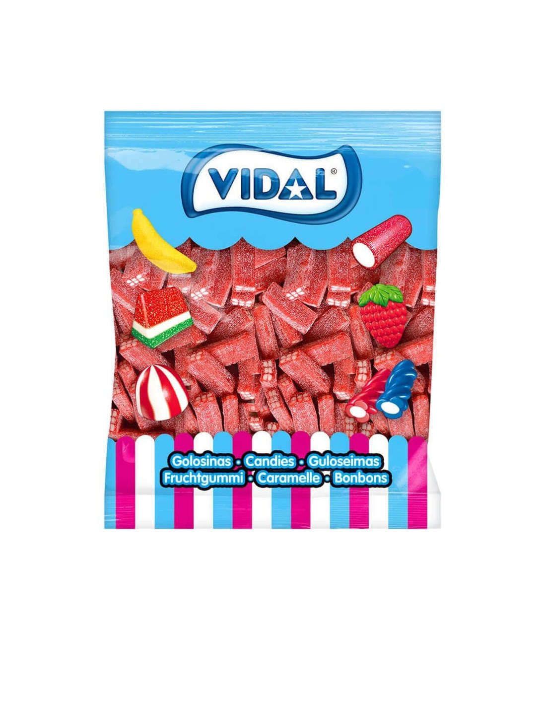 Vidal Ladrillos Rellenos Pica Fresa 1kg