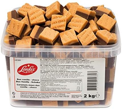 LONKA FUDGE DUO VAINILLA-CHOCOLATE TARRO 2KG SIN GLUTEN