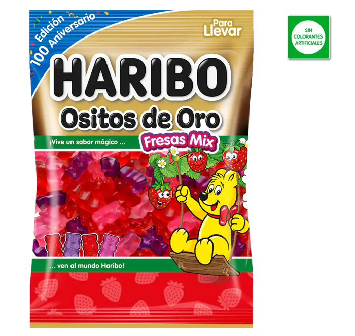 Haribo Imp. Ositos Oro Fresa Mix 100gr