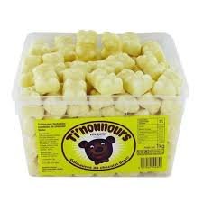 OSOS NUBE MARSHMALLOW CHOCOLATE BLANCO TARRO 1KG - imagen 2