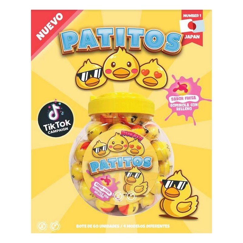 COOL CANDIES PATITOS RELLENOS 60UN.