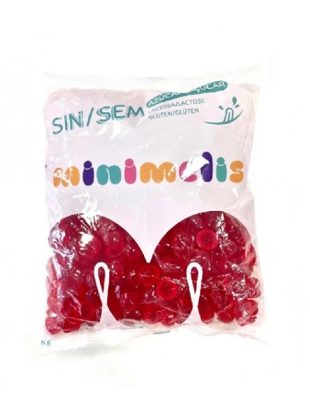 MINIMELIS PERLA ROJA FRESA BRILLO SIN AZÚCAR BOLSA 1KG - imagen 2