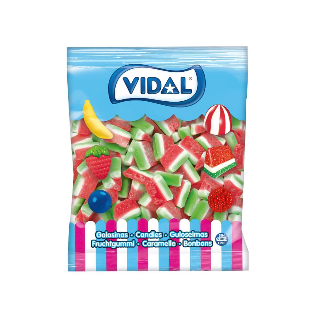 Vidal Tajadas de Sandia Sin Gluten 1kg